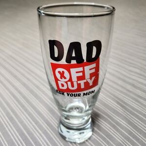 Pilsner "Dad Off Duty" Drinking Glass